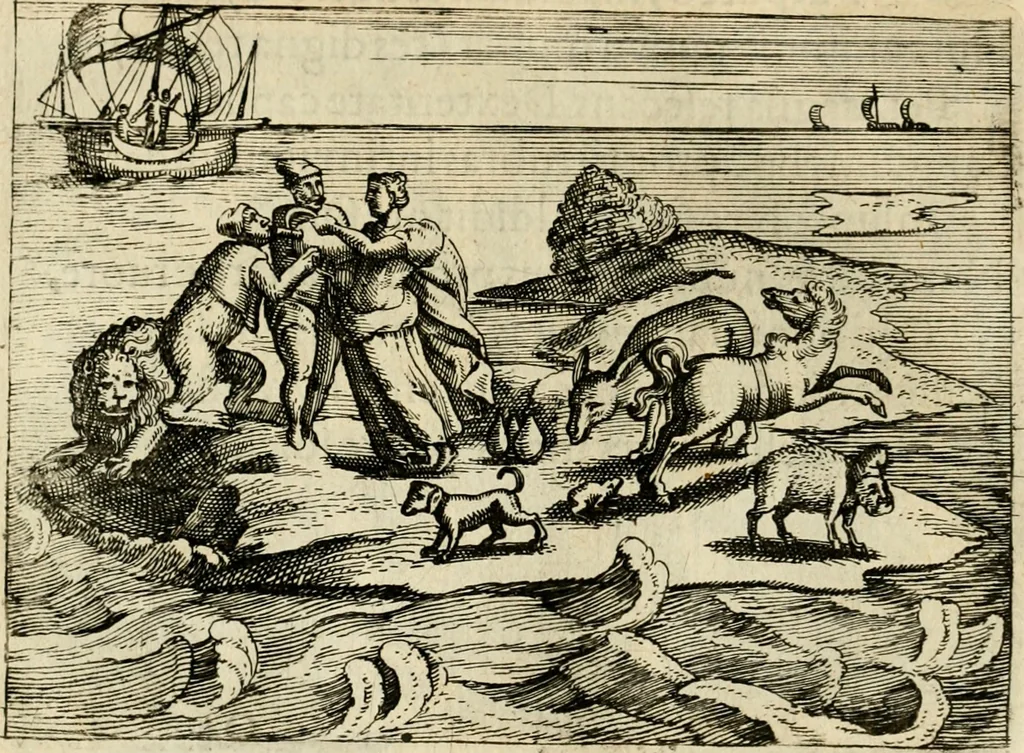 An illustration from Mikrokósmos = Paruus mundus, 1618, leaf 119