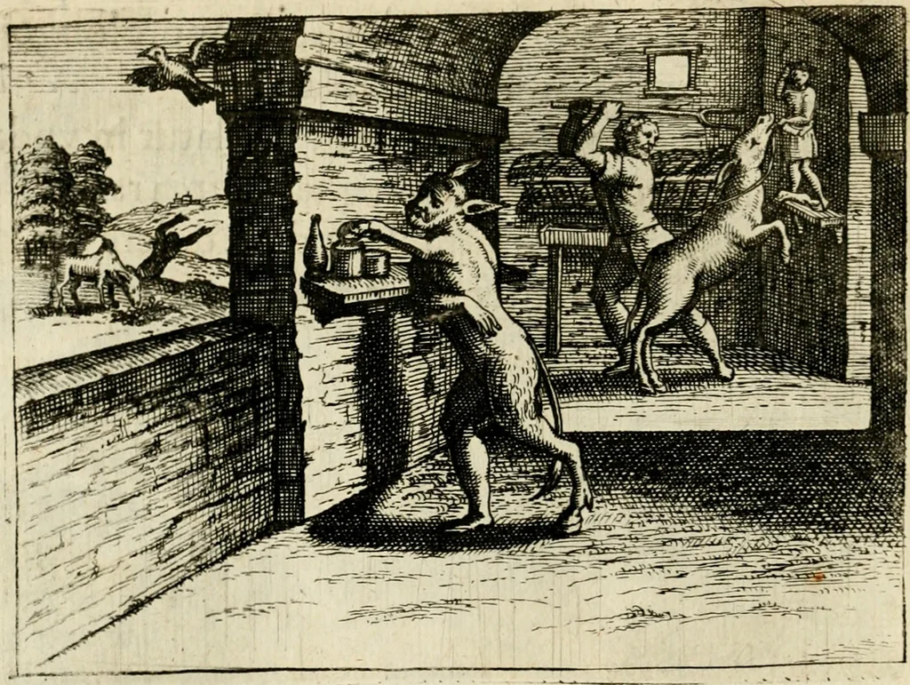An illustration from Mikrokósmos = Paruus mundus, 1618, leaf 153
