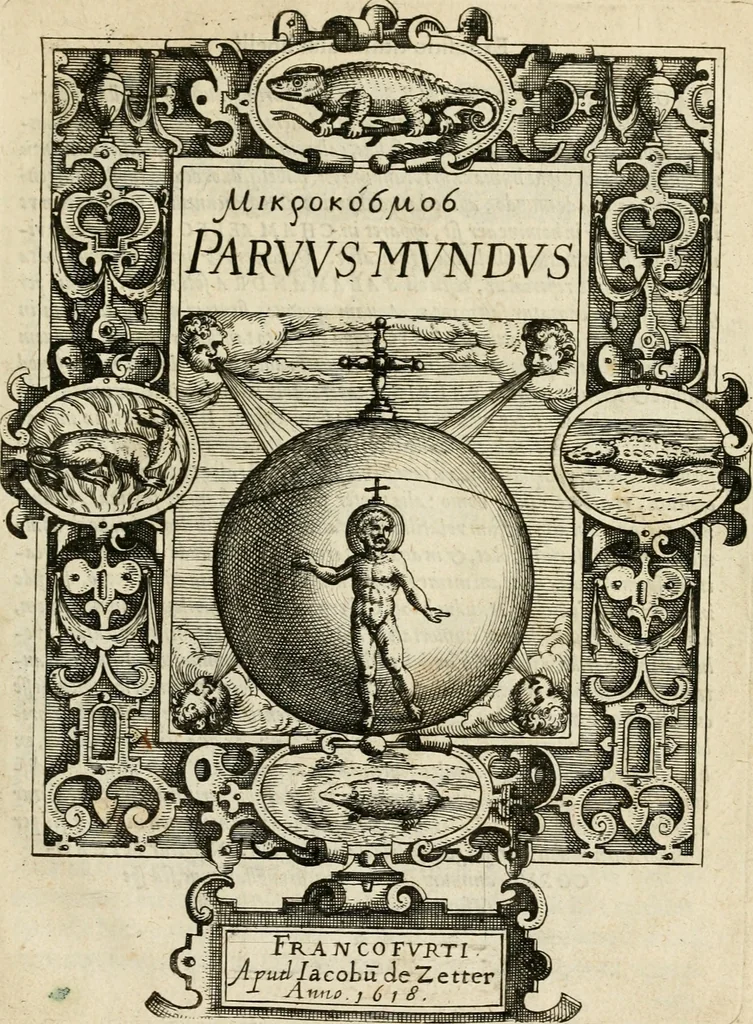 An illustration from Mikrokósmos = Paruus mundus, 1618, leaf 6