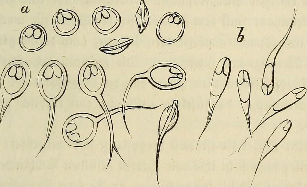 An illustration from Mikroskopische Bilder : Naturansichten aus dem kleinsten Raume ; ein Gemälde des Mikrokosmus in seinen Gestalten und Gesetzen, 1853, leaf 342