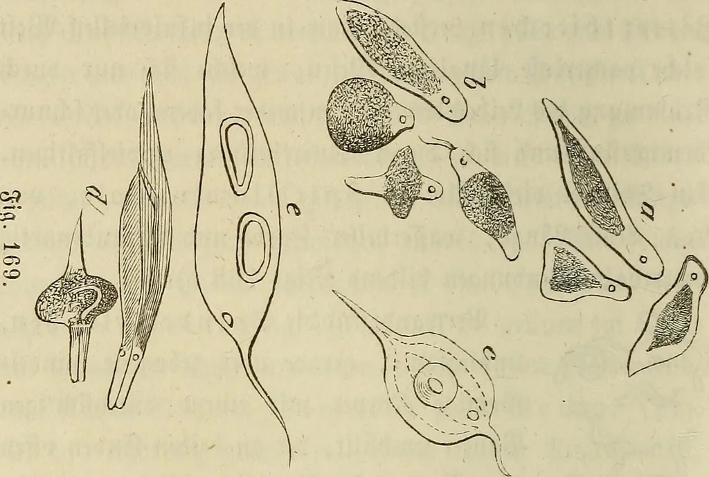 An illustration from Mikroskopische Bilder : Naturansichten aus dem kleinsten Raume ; ein Gemälde des Mikrokosmus in seinen Gestalten und Gesetzen, 1853, leaf 401