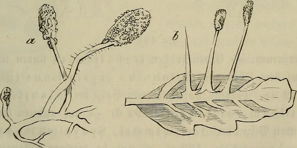 An illustration from Mikroskopische Bilder : Naturansichten aus dem kleinsten Raume ; ein Gemälde des Mikrokosmus in seinen Gestalten und Gesetzen, 1853, leaf 432
