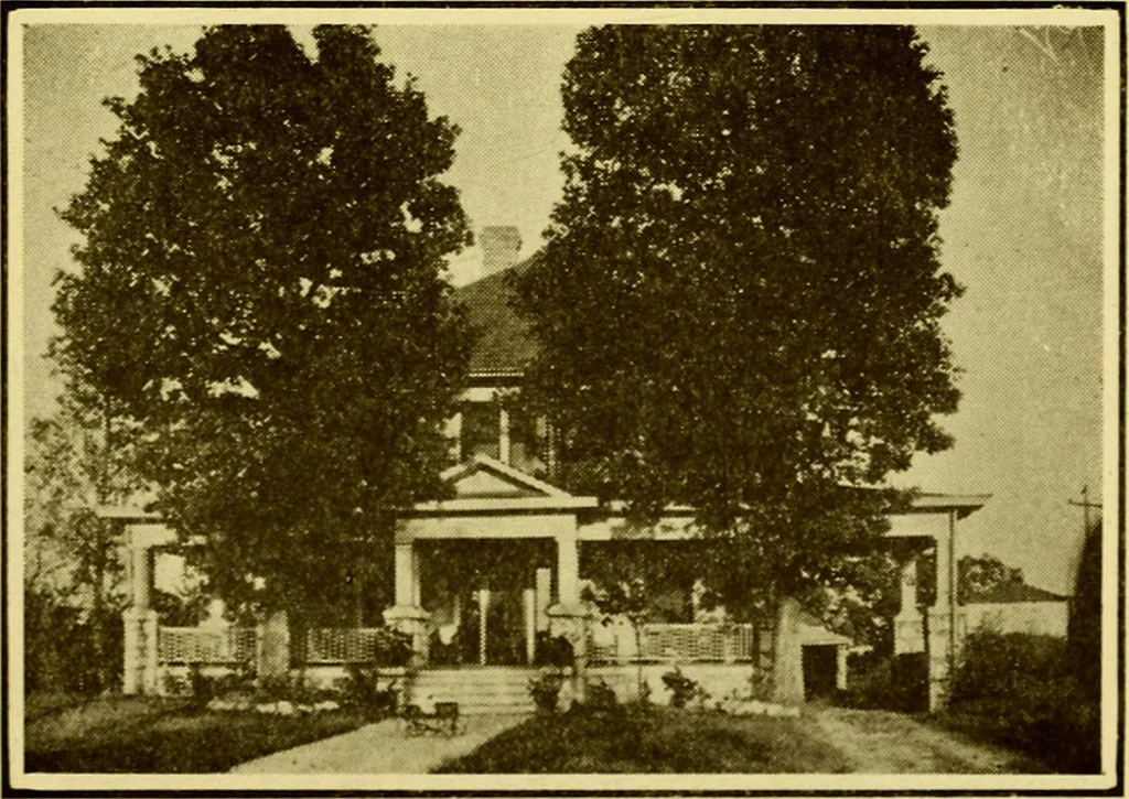 An illustration from Milestones along the color line : a souvenir of Durham, N.C., showing the progress of a race, 1922, leaf 12