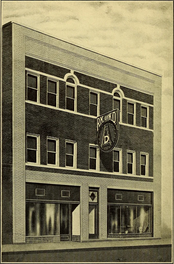 An illustration from Milestones along the color line : a souvenir of Durham, N.C., showing the progress of a race, 1922, leaf 15