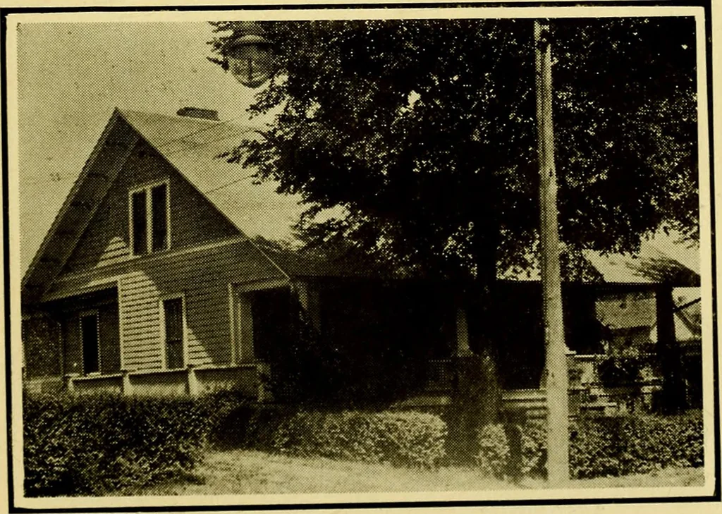 An illustration from Milestones along the color line : a souvenir of Durham, N.C., showing the progress of a race, 1922, leaf 18