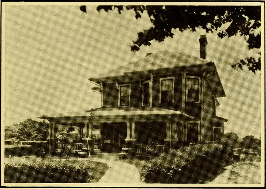 An illustration from Milestones along the color line : a souvenir of Durham, N.C., showing the progress of a race, 1922, leaf 24