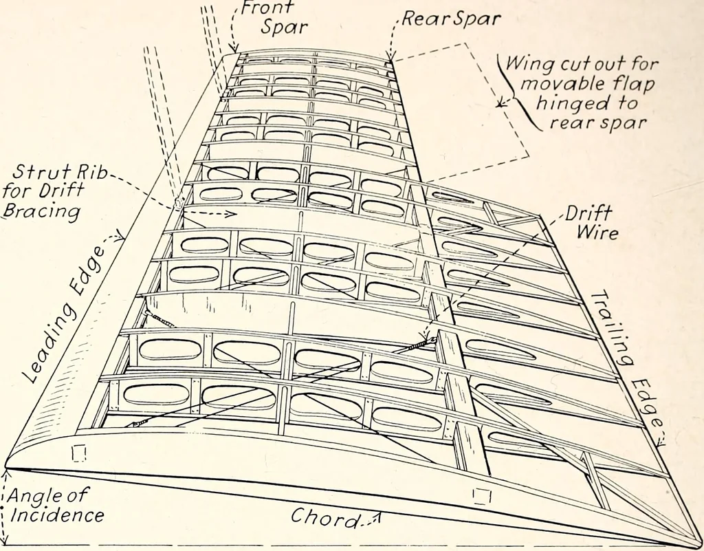An illustration from Military aeroplanes, simplified, enlarged; an explanatory consideration of their characteristics, performances, construction, maintenance, and operation, specifically arranged for the use of aviators and students, 1918, leaf 149