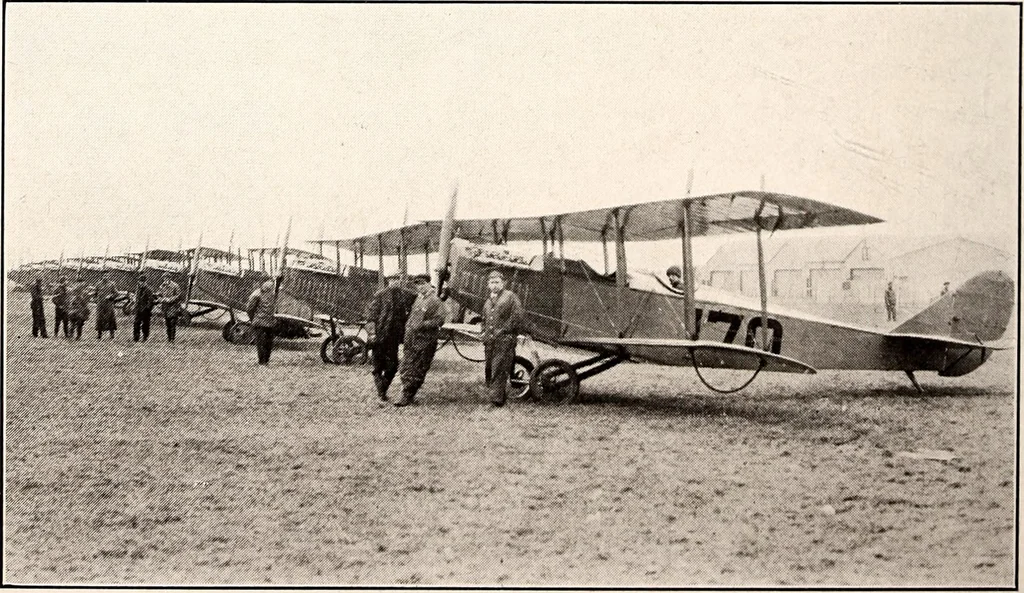 An illustration from Military aeroplanes, simplified, enlarged; an explanatory consideration of their characteristics, performances, construction, maintenance, and operation, specifically arranged for the use of aviators and students, 1918, leaf 245