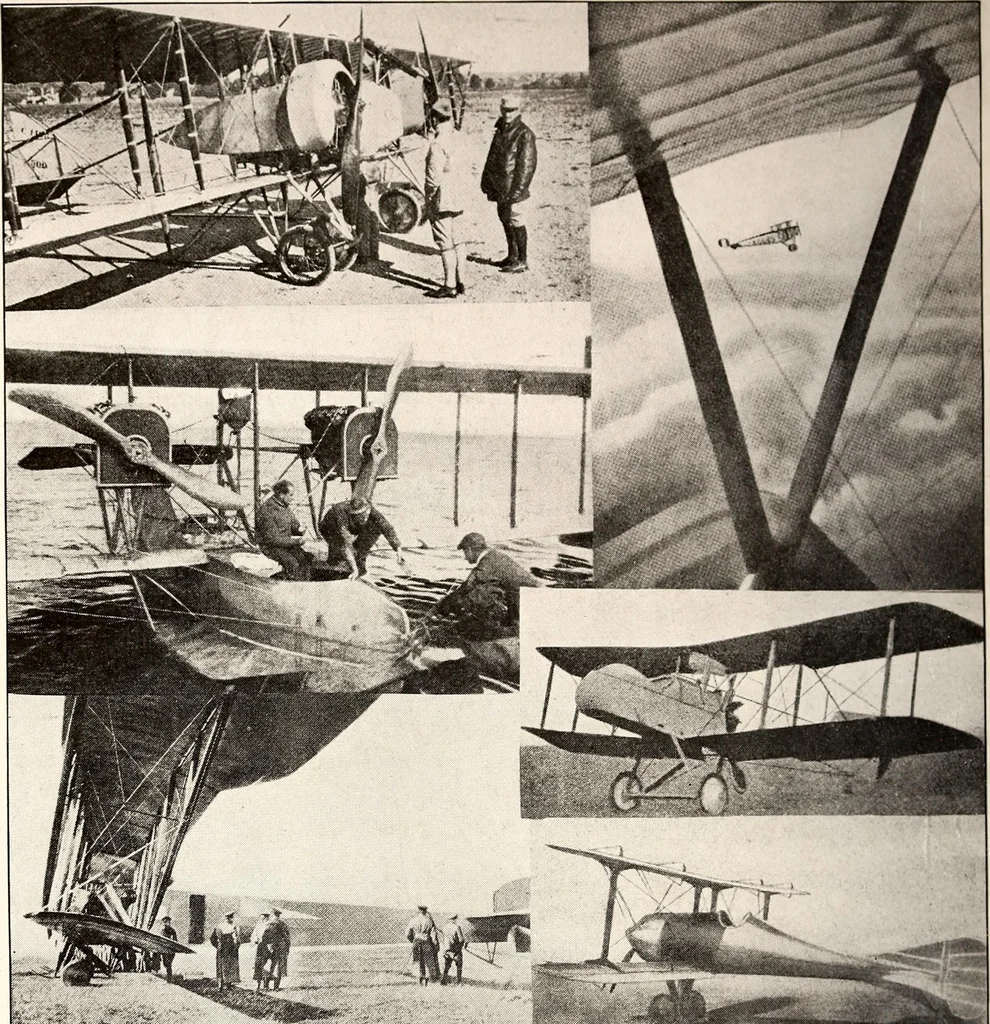 An illustration from Military aeroplanes, simplified, enlarged; an explanatory consideration of their characteristics, performances, construction, maintenance, and operation, specifically arranged for the use of aviators and students, 1918, leaf 249