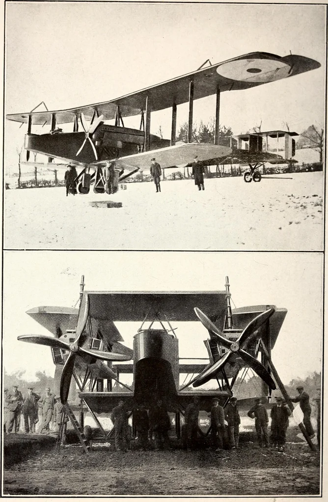 An illustration from Military aeroplanes, simplified, enlarged; an explanatory consideration of their characteristics, performances, construction, maintenance, and operation, specifically arranged for the use of aviators and students, 1918, leaf 33