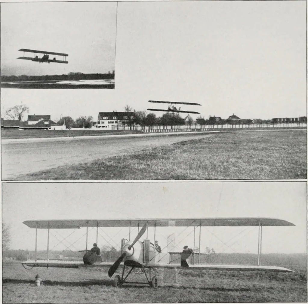 An illustration from Military aeroplanes; an explanatory consideration of their characteristics, performances, construction, maintenance, and operation, for the use of aviators, 1918, leaf 123