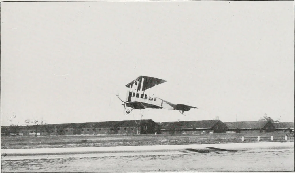 An illustration from Military aeroplanes; an explanatory consideration of their characteristics, performances, construction, maintenance, and operation, for the use of aviators, 1918, leaf 94
