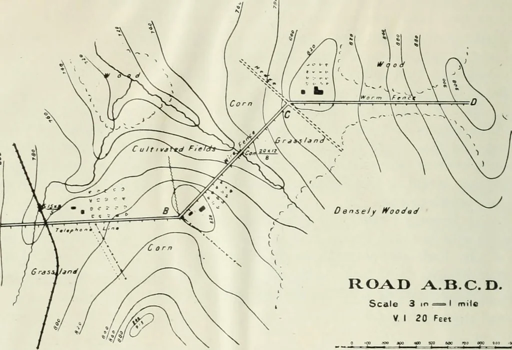 An illustration from Military sketching and map reading for non-commissioned officers, 1915, leaf 57
