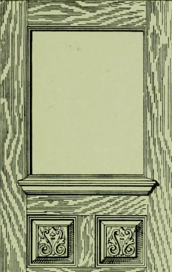 An illustration from Millwork catalogue : makers of the original patent dowelled doors, sash, blinds, fine interior finish, store and office fixtures, bank counters, dealers in lumber, etc, 1904, leaf 112