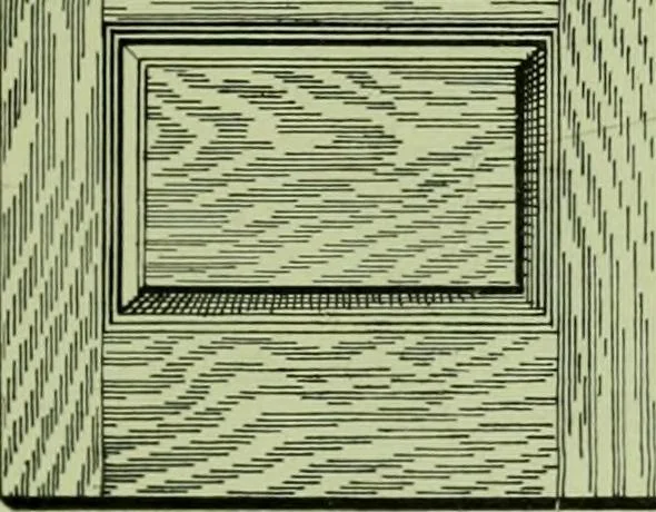 An illustration from Millwork catalogue : makers of the original patent dowelled doors, sash, blinds, fine interior finish, store and office fixtures, bank counters, dealers in lumber, etc, 1904, leaf 112