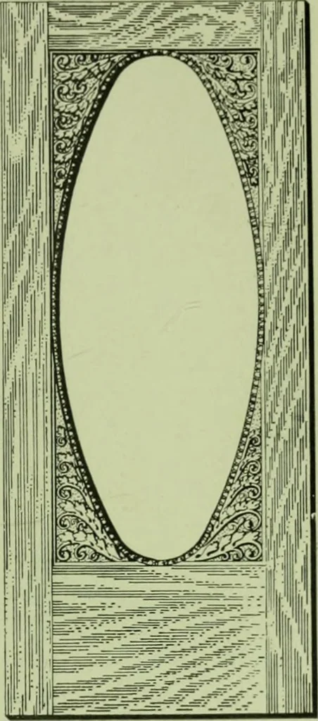 An illustration from Millwork catalogue : makers of the original patent dowelled doors, sash, blinds, fine interior finish, store and office fixtures, bank counters, dealers in lumber, etc, 1904, leaf 114