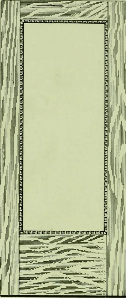 An illustration from Millwork catalogue : makers of the original patent dowelled doors, sash, blinds, fine interior finish, store and office fixtures, bank counters, dealers in lumber, etc, 1904, leaf 115