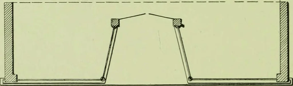 An illustration from Millwork catalogue : makers of the original patent dowelled doors, sash, blinds, fine interior finish, store and office fixtures, bank counters, dealers in lumber, etc, 1904, leaf 129