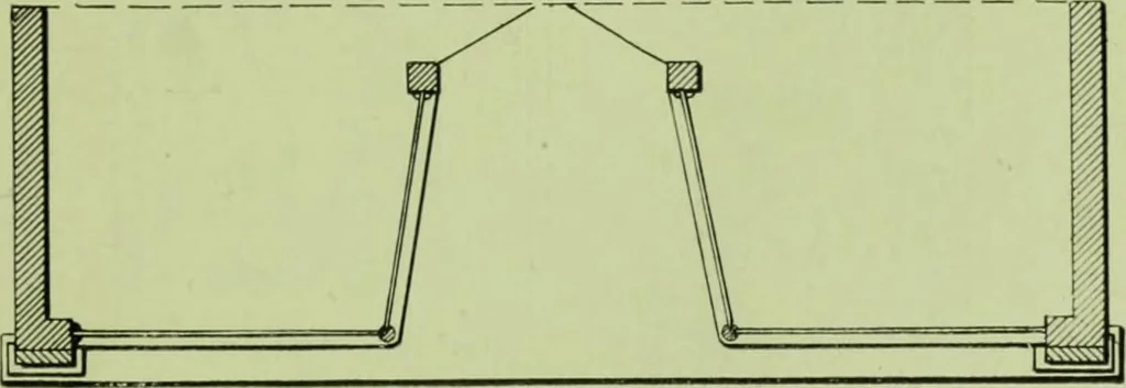 An illustration from Millwork catalogue : makers of the original patent dowelled doors, sash, blinds, fine interior finish, store and office fixtures, bank counters, dealers in lumber, etc, 1904, leaf 130