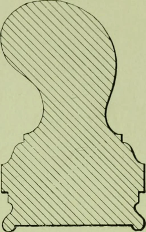 An illustration from Millwork catalogue : makers of the original patent dowelled doors, sash, blinds, fine interior finish, store and office fixtures, bank counters, dealers in lumber, etc, 1904, leaf 144