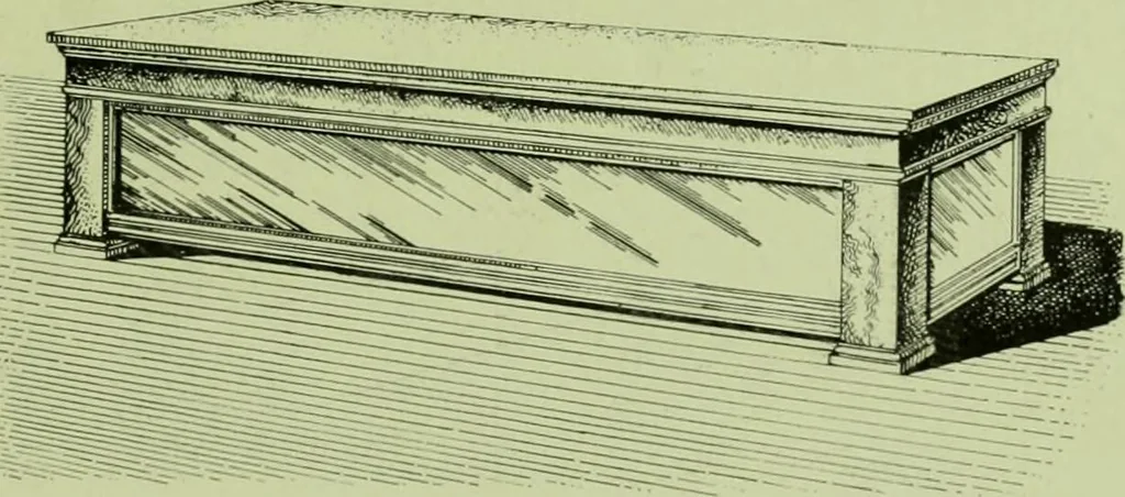 An illustration from Millwork catalogue : makers of the original patent dowelled doors, sash, blinds, fine interior finish, store and office fixtures, bank counters, dealers in lumber, etc, 1904, leaf 160