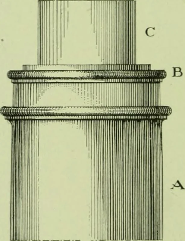 An illustration from Millwork catalogue : makers of the original patent dowelled doors, sash, blinds, fine interior finish, store and office fixtures, bank counters, dealers in lumber, etc, 1904, leaf 187