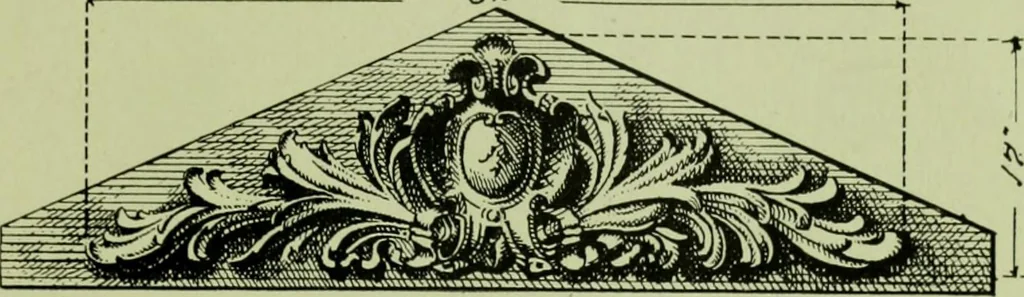 An illustration from Millwork catalogue : makers of the original patent dowelled doors, sash, blinds, fine interior finish, store and office fixtures, bank counters, dealers in lumber, etc, 1904, leaf 194