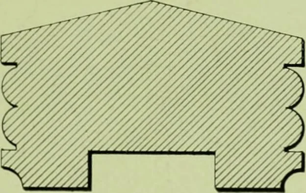 An illustration from Millwork catalogue : makers of the original patent dowelled doors, sash, blinds, fine interior finish, store and office fixtures, bank counters, dealers in lumber, etc, 1904, leaf 212