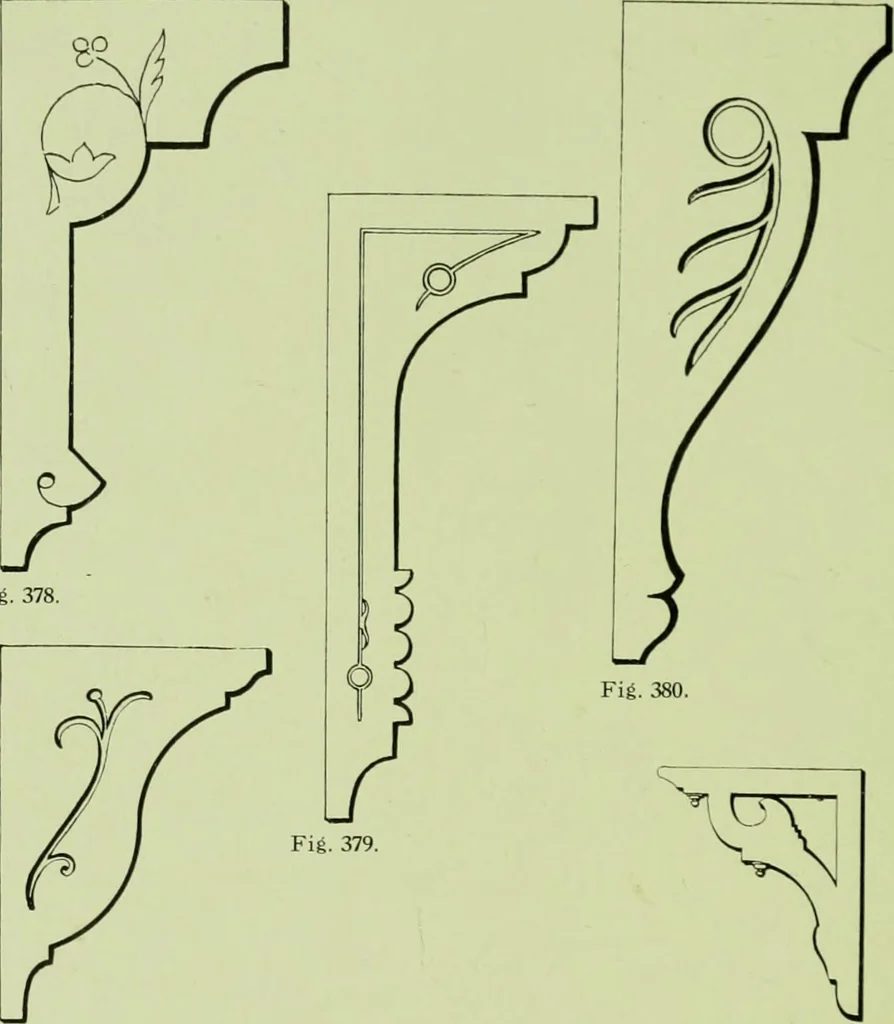 An illustration from Millwork catalogue : makers of the original patent dowelled doors, sash, blinds, fine interior finish, store and office fixtures, bank counters, dealers in lumber, etc, 1904, leaf 215