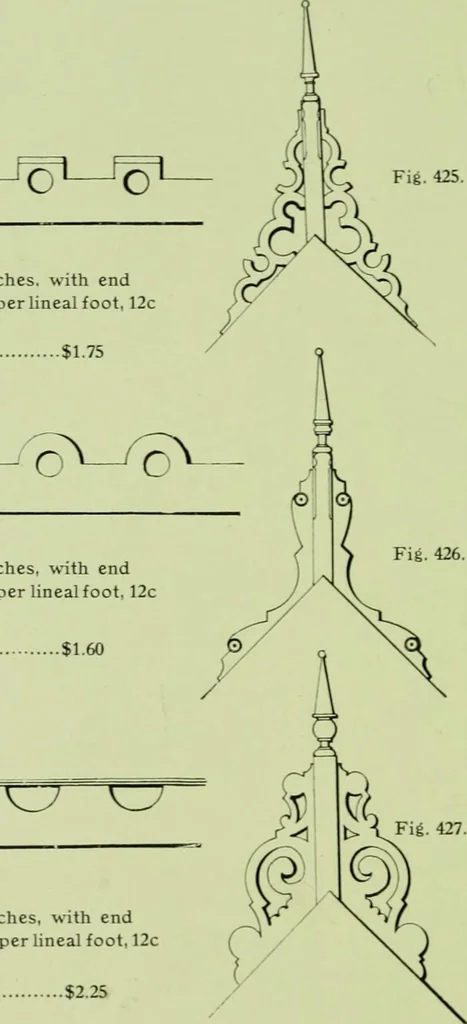 An illustration from Millwork catalogue : makers of the original patent dowelled doors, sash, blinds, fine interior finish, store and office fixtures, bank counters, dealers in lumber, etc, 1904, leaf 223