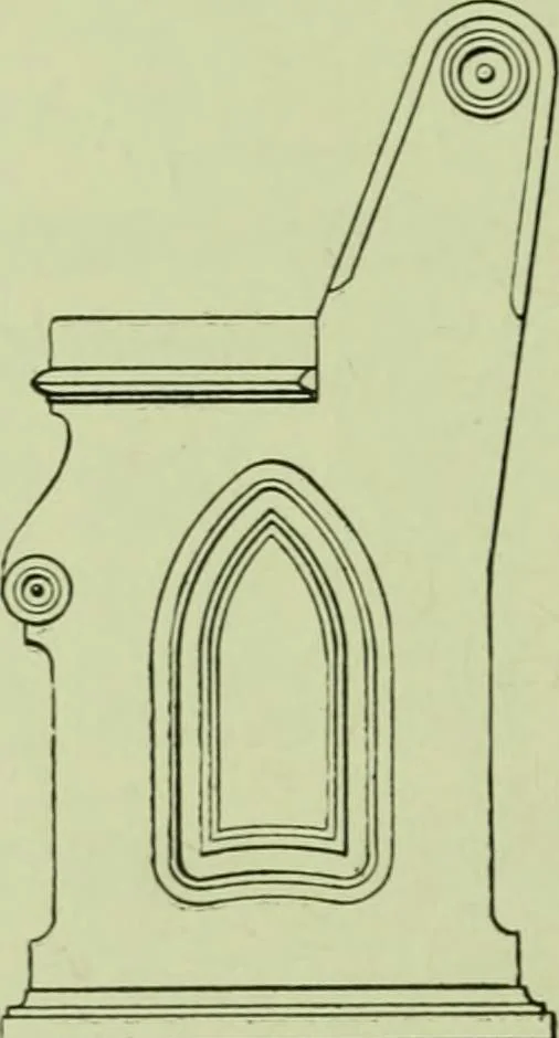 An illustration from Millwork catalogue : makers of the original patent dowelled doors, sash, blinds, fine interior finish, store and office fixtures, bank counters, dealers in lumber, etc, 1904, leaf 231