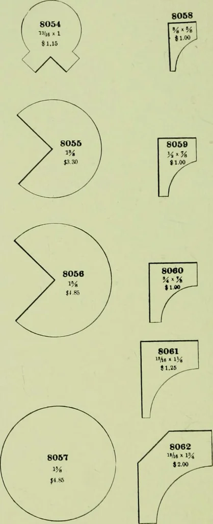 An illustration from Millwork catalogue : makers of the original patent dowelled doors, sash, blinds, fine interior finish, store and office fixtures, bank counters, dealers in lumber, etc, 1904, leaf 241