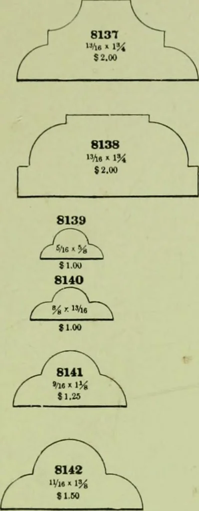 An illustration from Millwork catalogue : makers of the original patent dowelled doors, sash, blinds, fine interior finish, store and office fixtures, bank counters, dealers in lumber, etc, 1904, leaf 246