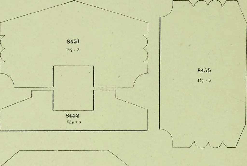 An illustration from Millwork catalogue : makers of the original patent dowelled doors, sash, blinds, fine interior finish, store and office fixtures, bank counters, dealers in lumber, etc, 1904, leaf 283