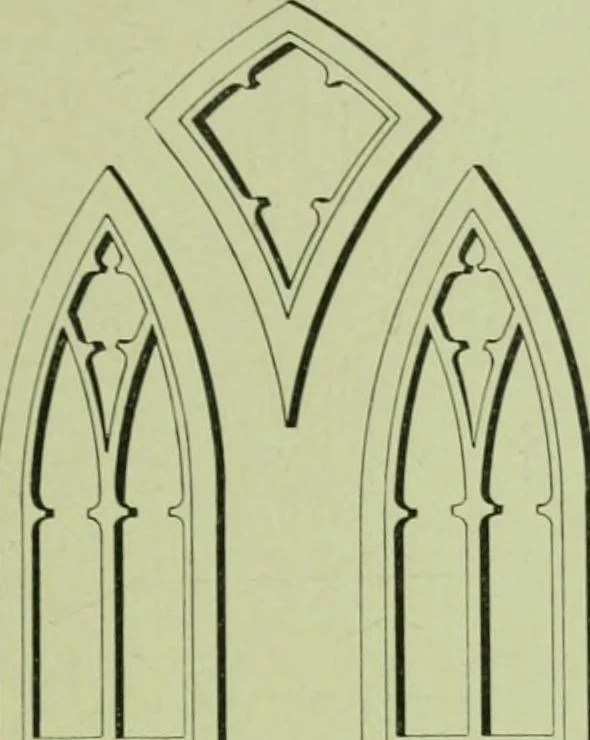 An illustration from Millwork catalogue : makers of the original patent dowelled doors, sash, blinds, fine interior finish, store and office fixtures, bank counters, dealers in lumber, etc, 1904, leaf 48