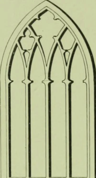 An illustration from Millwork catalogue : makers of the original patent dowelled doors, sash, blinds, fine interior finish, store and office fixtures, bank counters, dealers in lumber, etc, 1904, leaf 48