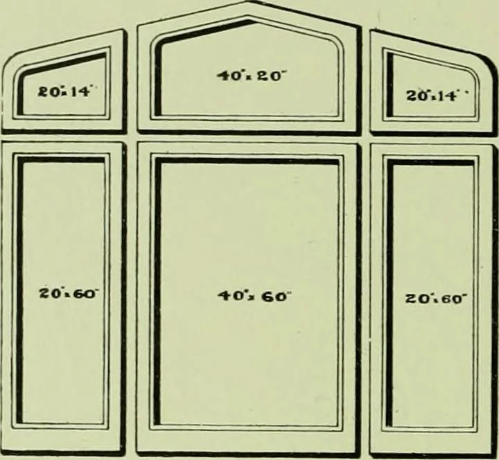 An illustration from Millwork catalogue : makers of the original patent dowelled doors, sash, blinds, fine interior finish, store and office fixtures, bank counters, dealers in lumber, etc, 1904, leaf 49