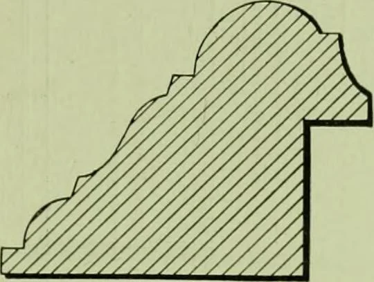 An illustration from Millwork catalogue : makers of the original patent dowelled doors, sash, blinds, fine interior finish, store and office fixtures, bank counters, dealers in lumber, etc, 1904, leaf 70