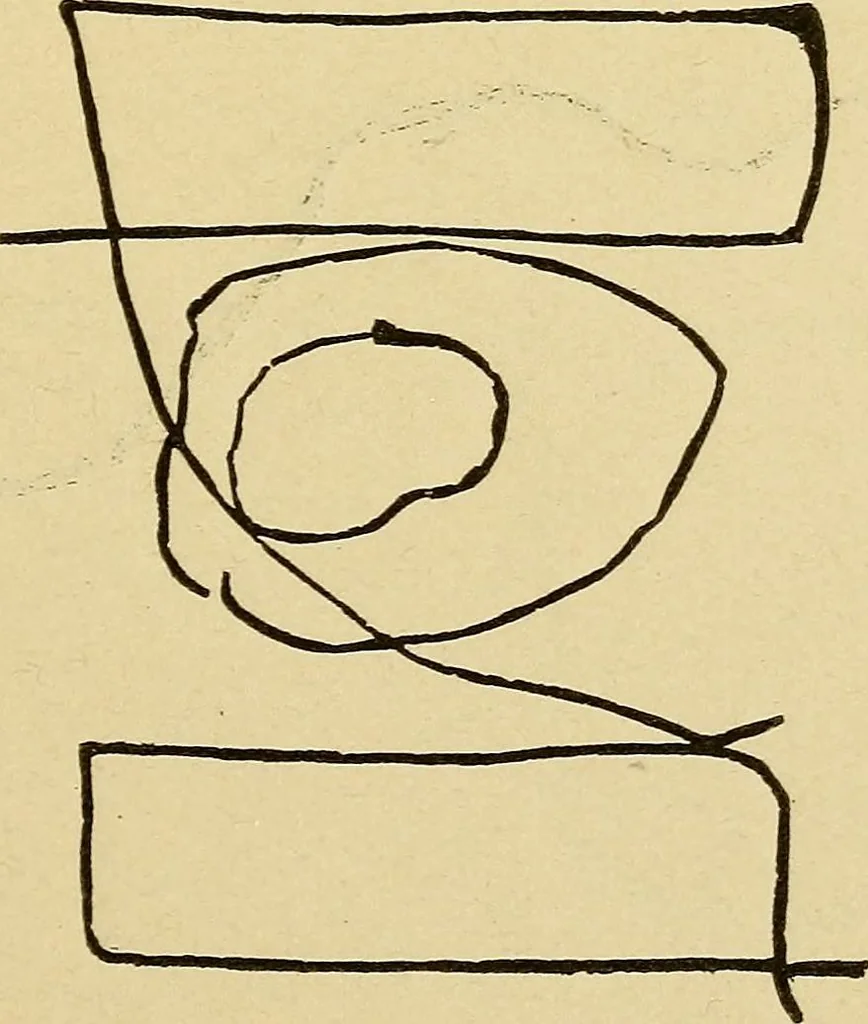An illustration from Mind-reading and beyond, 1885, leaf 92