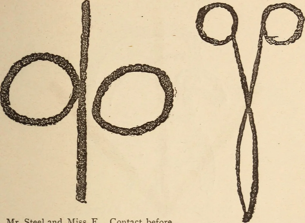 An illustration from Mind-reading and beyond, 1885, leaf 148
