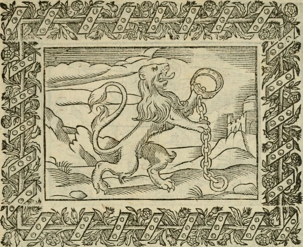 An illustration from Minerua Britanna, or, A garden of heroical deuises, furnished, and adorned with emblemes and impresa's of sundry natures : newly devised, moralized, and published, 1612, leaf 102