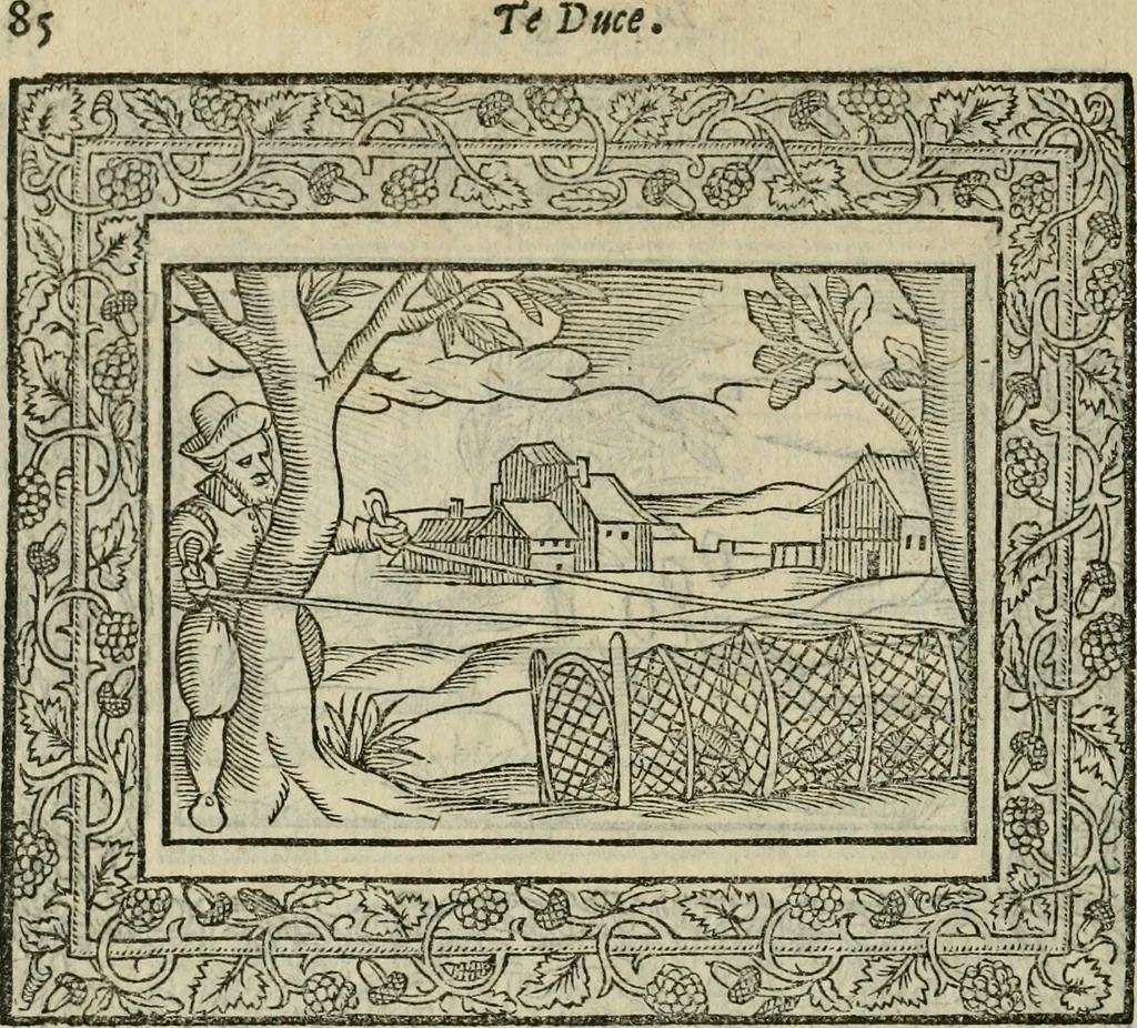 An illustration from Minerua Britanna, or, A garden of heroical deuises, furnished, and adorned with emblemes and impresa's of sundry natures : newly devised, moralized, and published, 1612, leaf 105