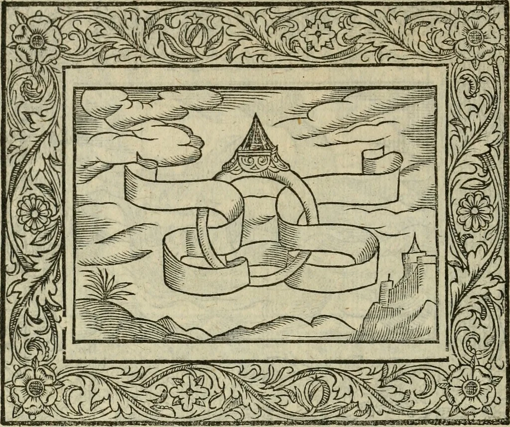 An illustration from Minerua Britanna, or, A garden of heroical deuises, furnished, and adorned with emblemes and impresa's of sundry natures : newly devised, moralized, and published, 1612, leaf 107