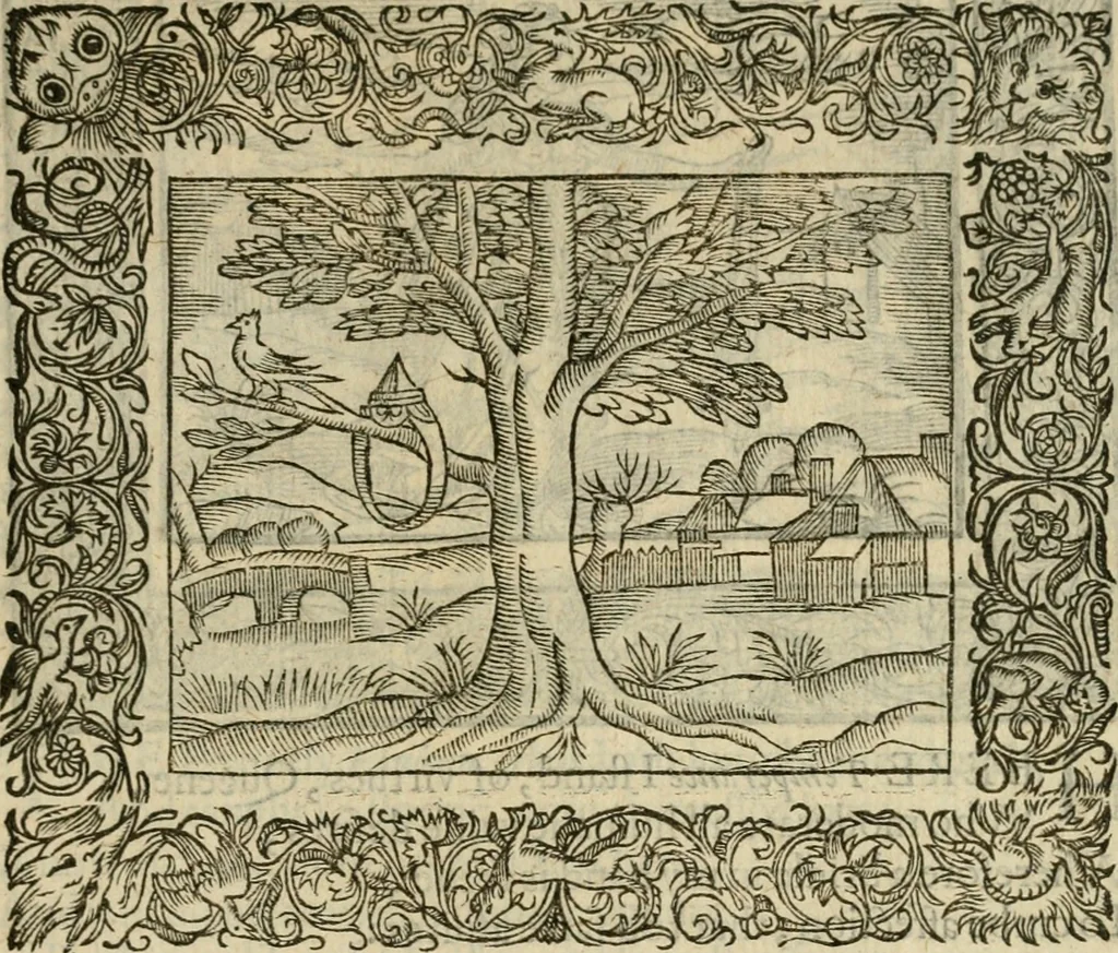 An illustration from Minerua Britanna, or, A garden of heroical deuises, furnished, and adorned with emblemes and impresa's of sundry natures : newly devised, moralized, and published, 1612, leaf 112