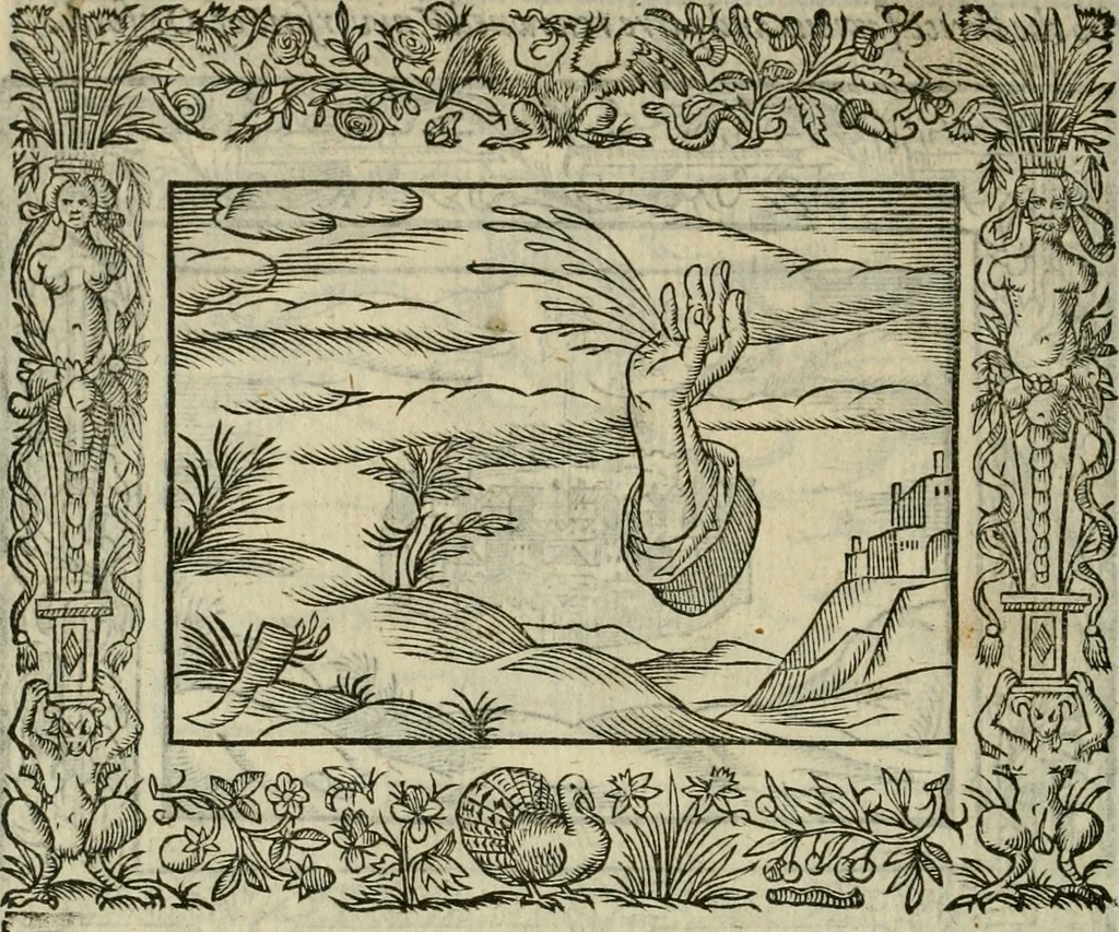 An illustration from Minerua Britanna, or, A garden of heroical deuises, furnished, and adorned with emblemes and impresa's of sundry natures : newly devised, moralized, and published, 1612, leaf 119