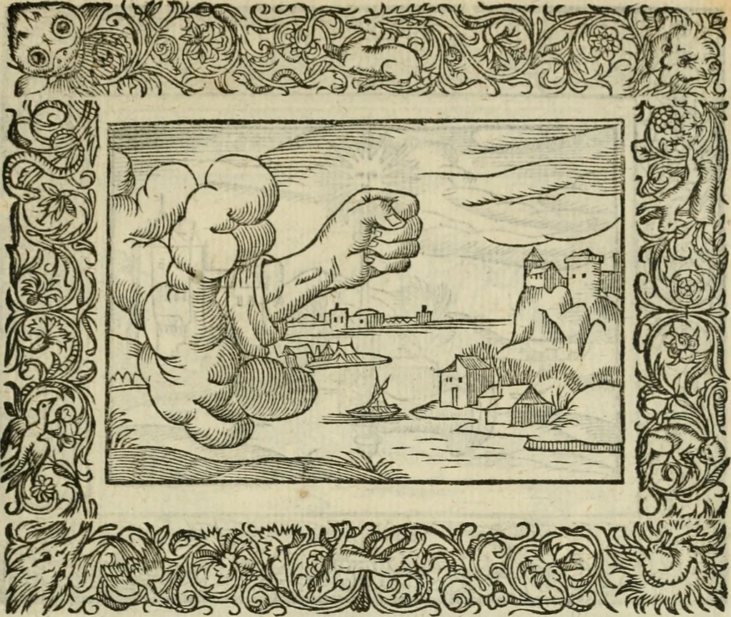 An illustration from Minerua Britanna, or, A garden of heroical deuises, furnished, and adorned with emblemes and impresa's of sundry natures : newly devised, moralized, and published, 1612, leaf 128