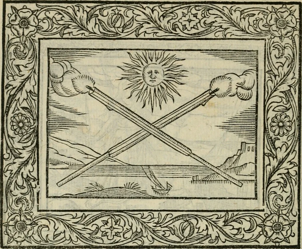 An illustration from Minerua Britanna, or, A garden of heroical deuises, furnished, and adorned with emblemes and impresa's of sundry natures : newly devised, moralized, and published, 1612, leaf 133