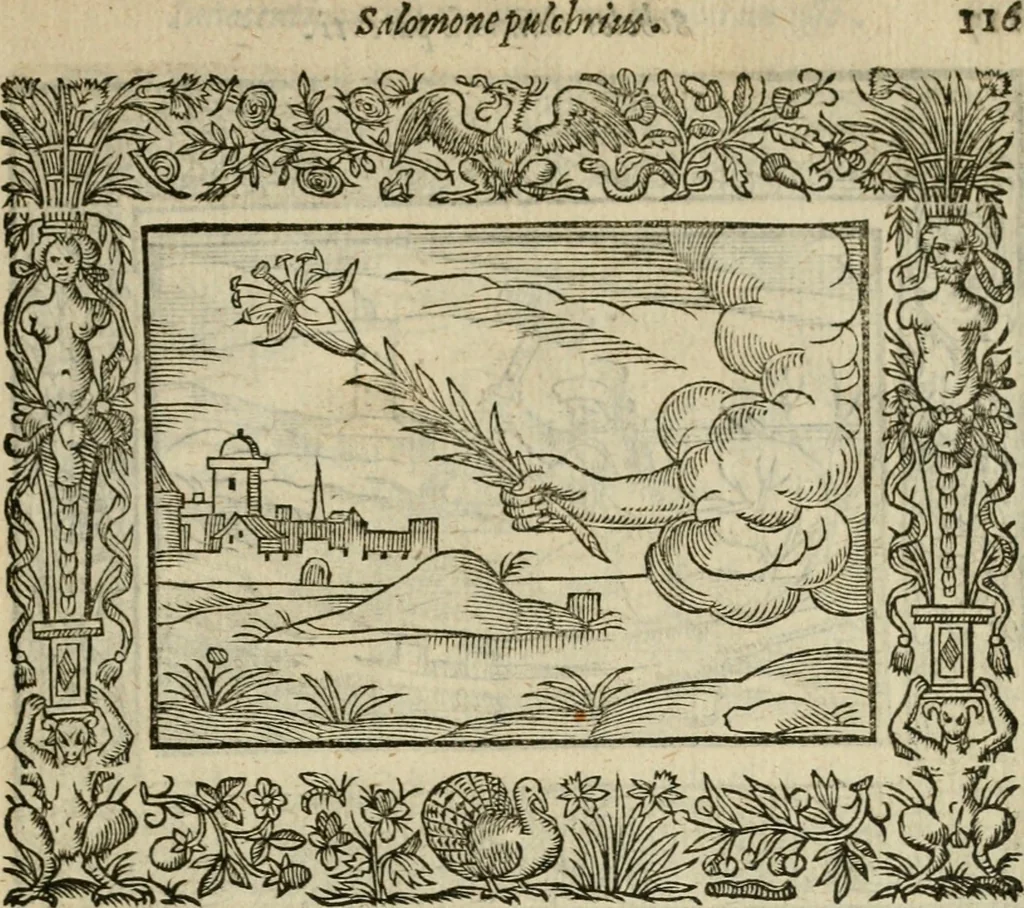 An illustration from Minerua Britanna, or, A garden of heroical deuises, furnished, and adorned with emblemes and impresa's of sundry natures : newly devised, moralized, and published, 1612, leaf 140