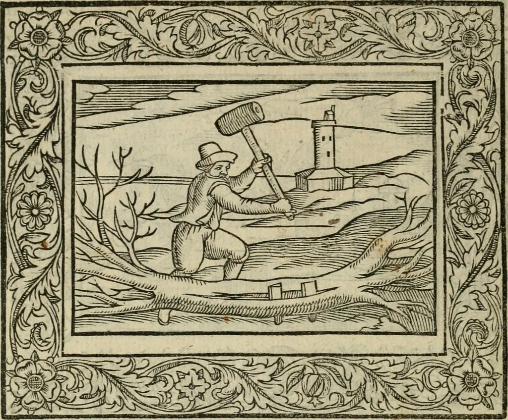 An illustration from Minerua Britanna, or, A garden of heroical deuises, furnished, and adorned with emblemes and impresa's of sundry natures : newly devised, moralized, and published, 1612, leaf 141