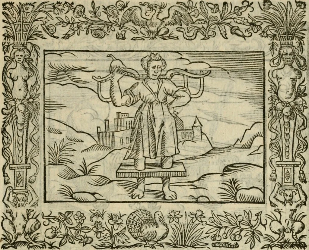 An illustration from Minerua Britanna, or, A garden of heroical deuises, furnished, and adorned with emblemes and impresa's of sundry natures : newly devised, moralized, and published, 1612, leaf 156